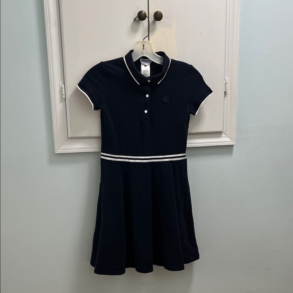 100% authentic Jacadi navy blue polo dress. True size 10